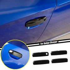 Car Door Handle Trim Bezel Cover For Dodge Charger 10-23 Accessories Gloss Black