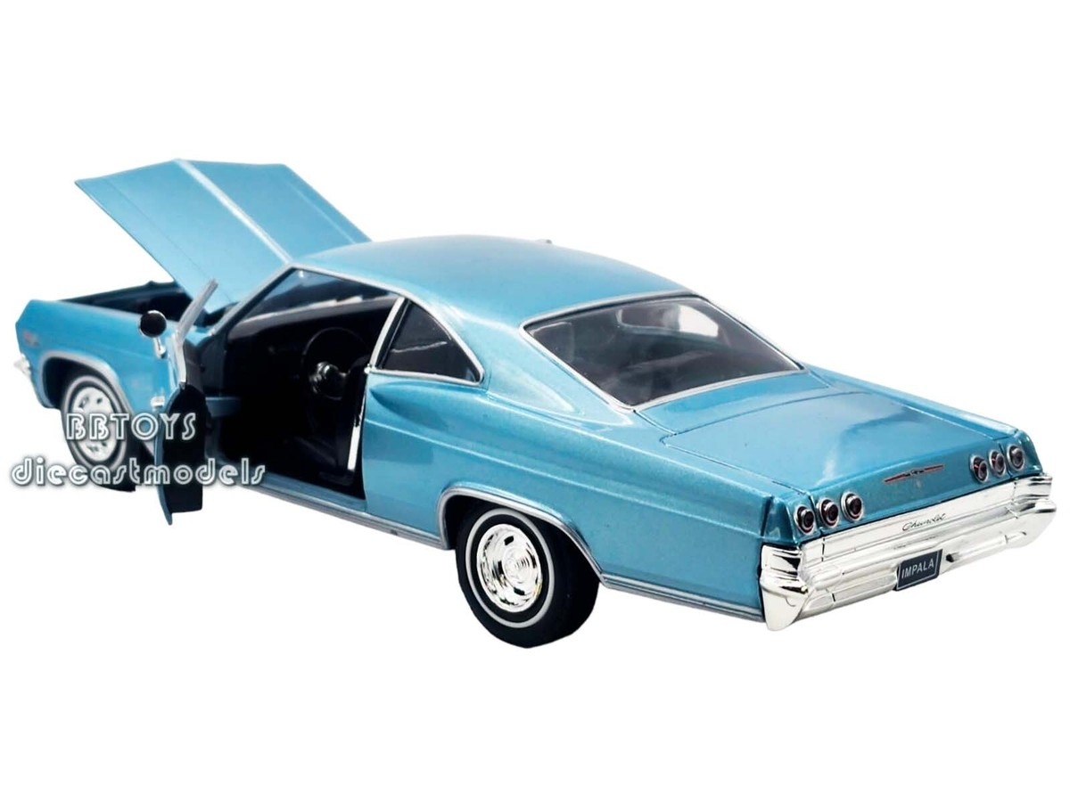 ウェリー 1/24 1965 シボレー インパラ SS 396 - BLUE Welly 1:24 1965 Chevrolet Impala SS 396 Hard Top Low Rider