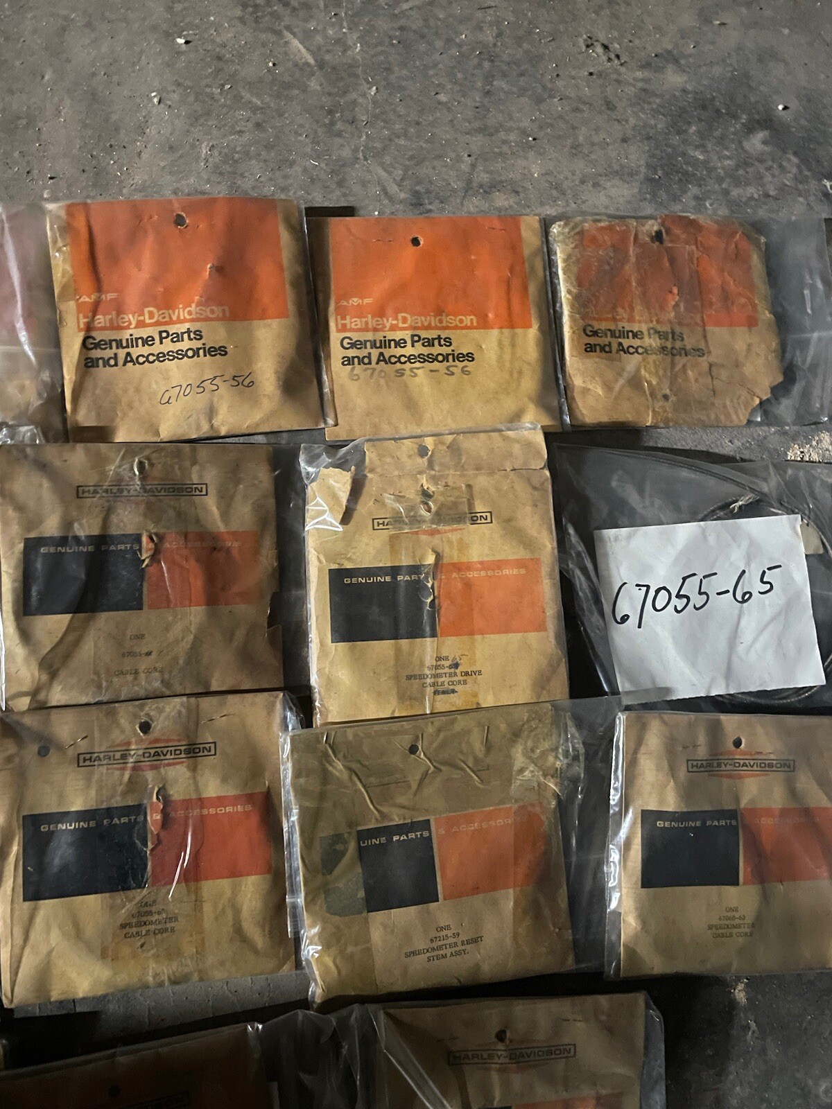 NOS (19) Harley Sportster K KH XL XLCH Inner Speedo Cables Lot 151 eBay