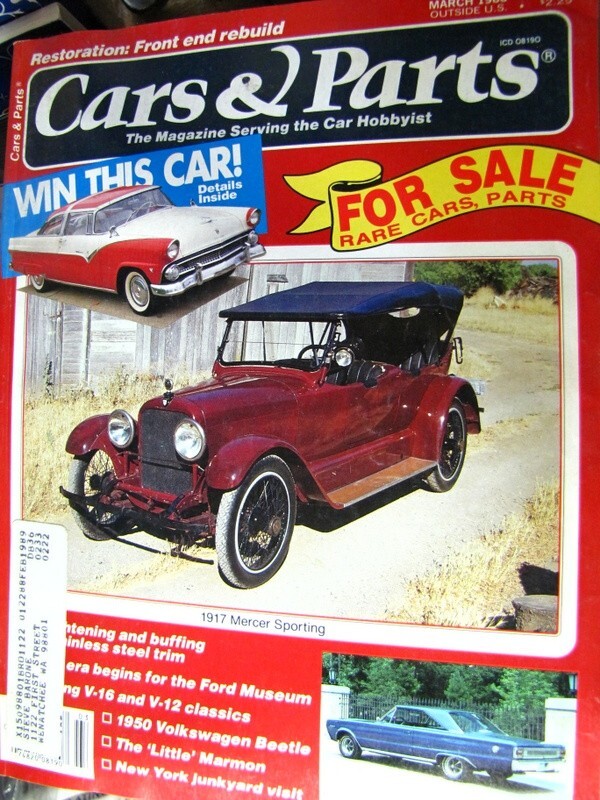 Cars & Parts Magazine March 1988 1917 Mercer Sporting | eBay