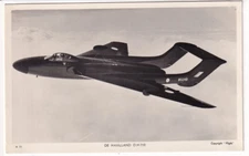 A Tuck's Real Photograph Aviation Post Card of a De Havilland D.H. 110 Jet