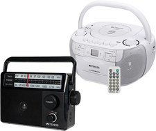 TR621 CD and Cassette Player, Tape Recording, Stereo Sound, TR633 AM FM Radios w