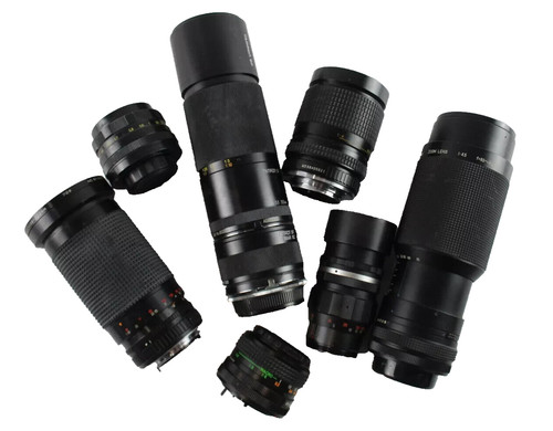 Manual Camera Lenses Inc Sirius, Komura, Tamron, Cosina & Helios, etc. x 7