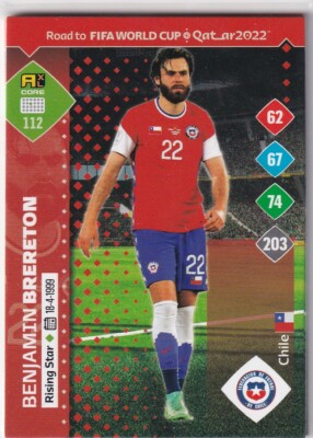 Panini Road to Qatar World Cup Karte 2022 Nr. 112 Benjamin Brereton Rising Star