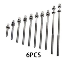6x Drum Tension Rods Drum Lug Bolts M5 Metal Drum Tight Screw Drum Lug Mounting