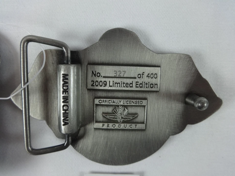 Hebilla de cinturón Allstate 400 At the Brickyard 2009 edición limitada 327 de 500 peltre Foto 4 de 4