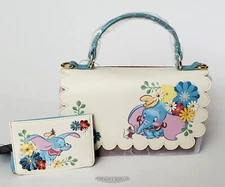 🚦Loungefly Disney Dumbo Floral Crossbody Bag & Cardholder - New!