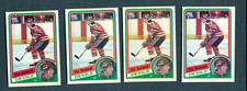 1984-85 O-Pee-Chee #121 Pat Verbeek Rookie 4 Card Lot NM-MINT New jersey Devils