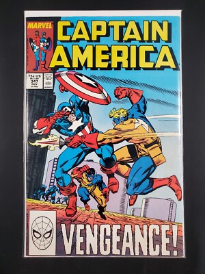 Captain America #347 Direct Edition Marvel Comics 1988