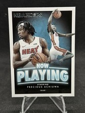 2020-21 NBA Hoops - Precious Achiuwa, #SS25 (RC) - Base, Now Playing - Heat
