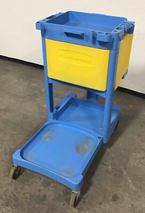 Rubbermaid Janitor Maid Housekeeping Cleaning Cart hotel custodial