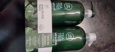 Paul Mitchell Tea Tree Special Shampoo and Hair & Body Moisturizer 33.8 Oz Set