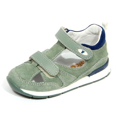 H3526 baby boy sandal FALCOTTO CODY kids suede/textile sandals green