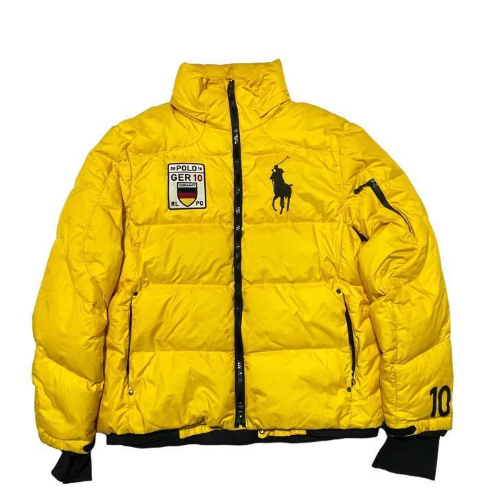 Polo by Ralph Lauren Pony Germany Down Jacket Blouson Men XL Yellow From  Japan