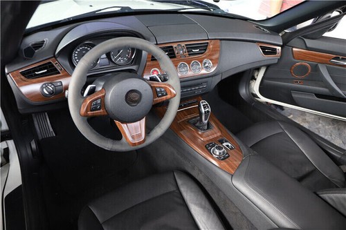 Wood Grain ABS Interior Console Full Accessories Trim Decor For BMW Z4 2009-2015 - Picture 4 of 19