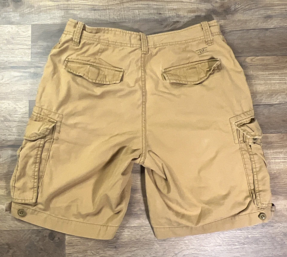 Vintage GAP 32 Loose Fit Cargo 10” Military Paratrooper Parachute Baggy Khaki . - Image 2 of 4