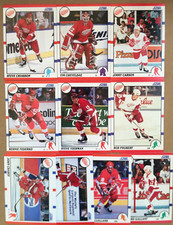 1990-91 Score Blue Lot of 10 Detroit Red Wings hockey cards. Yzerman