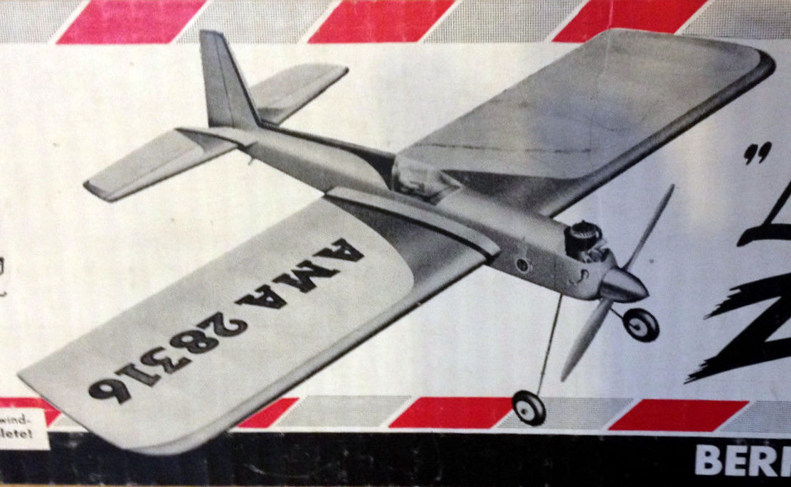 Berkeley LIL DUPER ZILCH PLAN to Build a 42" UC Old Time Stunt Model Airplane