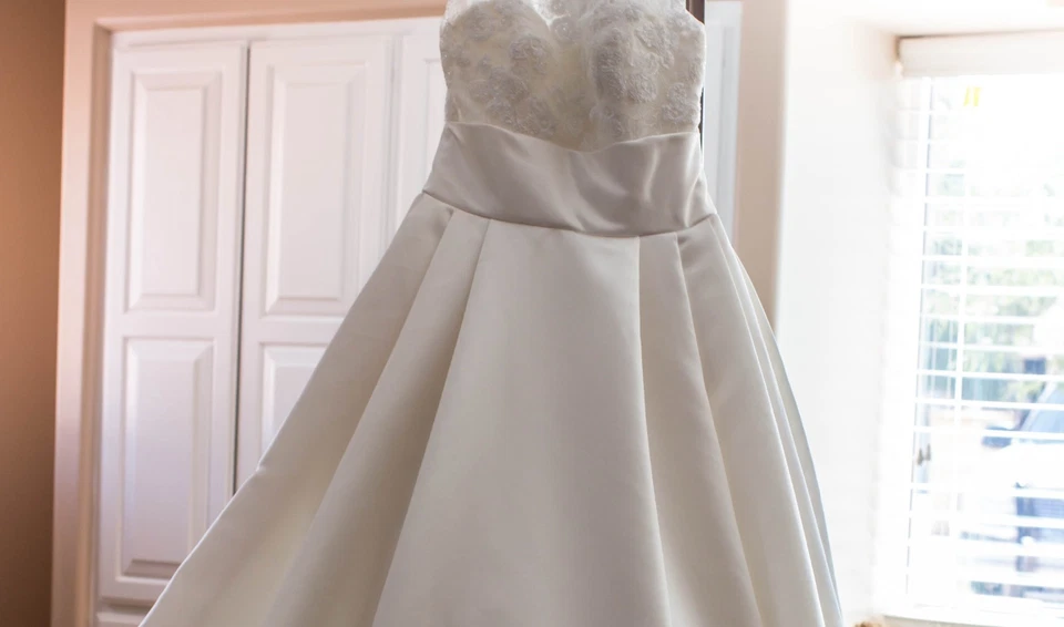 Свадебное платье Pronovias of Barcelona поношенное, профессиональная химчистка размер 8 - Изображение 4 из 4