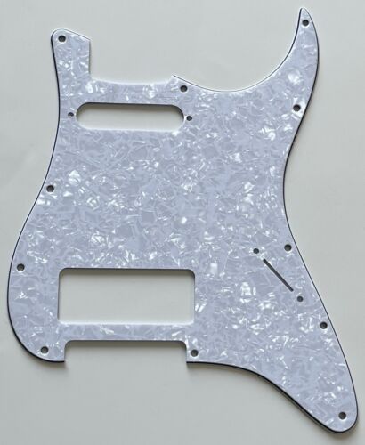For Fit Fender Stratocaster 11 fori con pickup chitarra P90 parapickup perla bianca - Foto 1 di 6