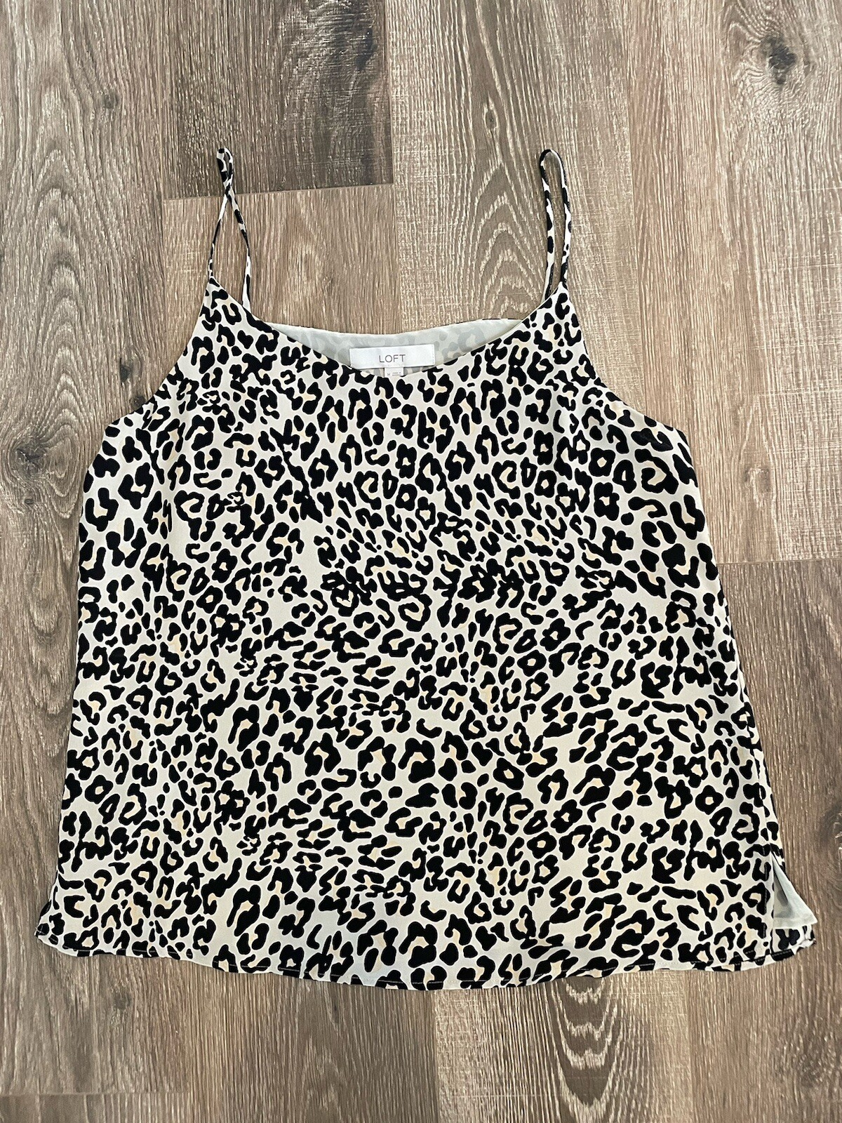 Loft Cami Blouse Leopard Pattern, Size Medium - image 1