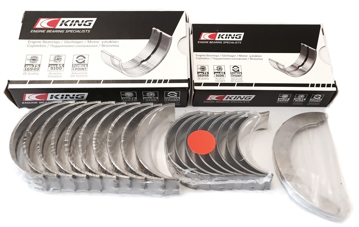 King Honda B20B4 / B20Z2 / D16 Series / ZC 16V (Size STD) pMaxKote Performance Rod Bearing Set main image 1