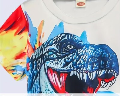 T shirt boys Dinosaur Print 4-5 Y. COOL SHIRT (QUICK SHIP)  U.S.