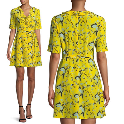 Diane von Furstenberg DVF Savilla 100% Silk georgette Floral Wrap