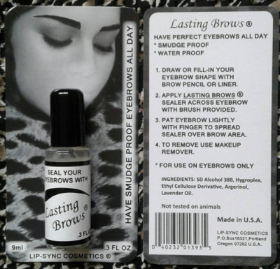 Lasting Brows Clear Eye Brow Sealer  9ml / 0.3oz