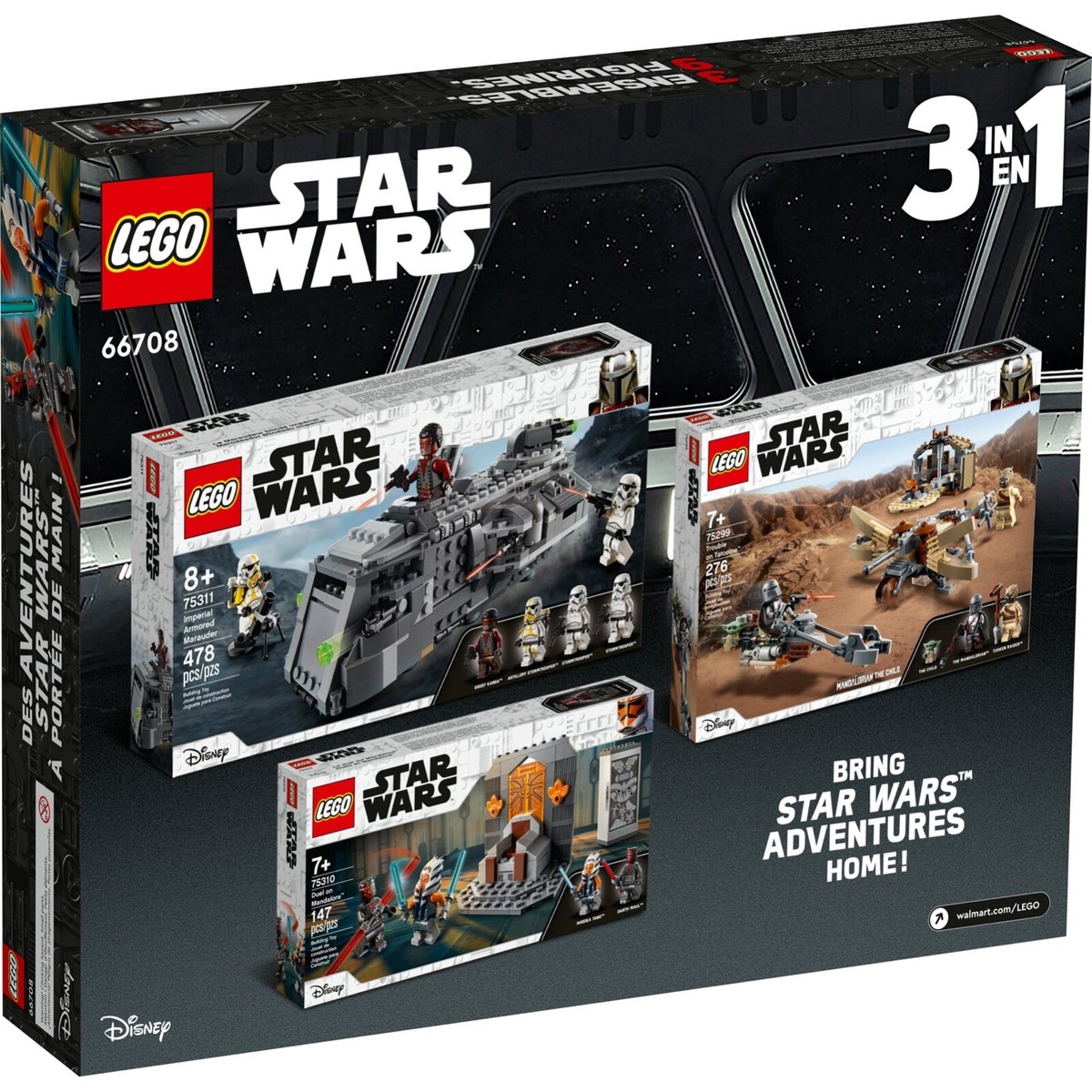 Lego 66708 Star Wars Galactic Adventures Pack 3 in 1 New Factory 