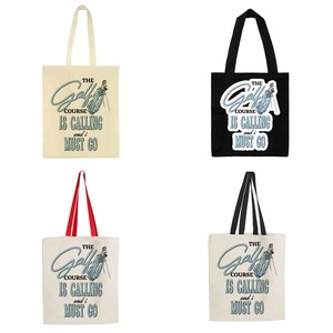Golf Course Is Calling And I Must Go Golf Lover Themed Shopping Cotton Tote Bag Ebay