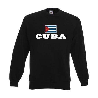 Sweatshirt KUBA (Cuba), Flagshirt, Fanshirt Pullover Fan Pulli S-6XL (WMS02-36c)