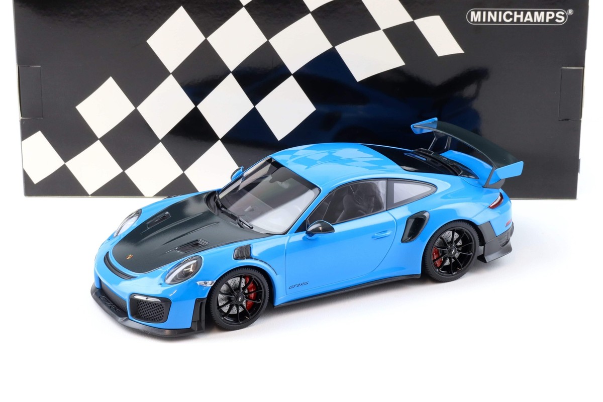 Minichamps 2018 Porsche 911 991.2 GT2 RS Blue w/ Black Hood Minichamps 2018 Porsche 911 991.2 GT2 RS Blue w/ Black Hood