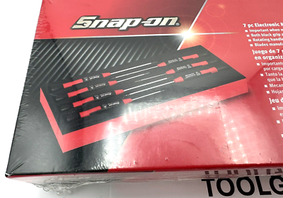 SNAP ON TOOL 7Pc Electronic Miniature Hex Screwdriver RED FOAM Set