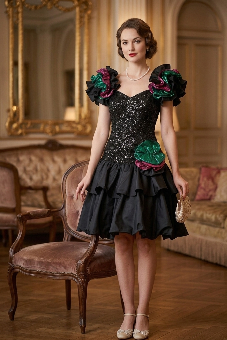 white christmas dresses Alyce Paris Sequin Fringe Homecoming Dress 4807 main image 0