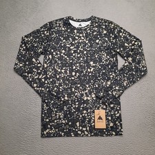 Burton Lightweight Shirt Crew Mens Small Camo Print Long Sleeve Base Layer Adult