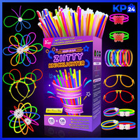 Knicklichter Party Set 120 StüCk Neon LeuchtstäBe Mit 132 Verbindern Deko