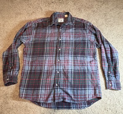 Redhead Shirts Men's Long Sleeve Button Down Flannel Large 100% Cotton