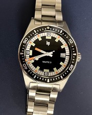 LIP Nautic 3 Automatic 39mm Men’s 200M Diver Watch with Bracelet - France