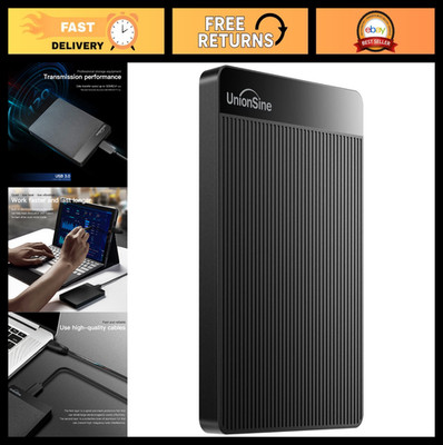 1TB Ultra Slim Portable External Hard Drive USB 3.0 for PC, Mac, Laptop, PS4, Xb