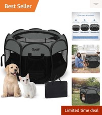 Portable Puppy Playpen Indoor, Small Dog Playpen, Pop Up Kitten Cat Play Pen ...