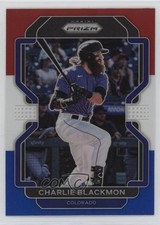2022 Panini Prizm Tier II Red White & Blue Prizm Charlie Blackmon #201 k2y