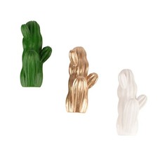  3 Pezzi Gancio Porta Appendiabiti Ganci Autoadesivi Forma Cactus Rack Adesivo Appendiabiti Posteriore