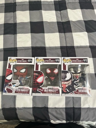 Marvel Spider-Man ps5 FunkoPop set of 3