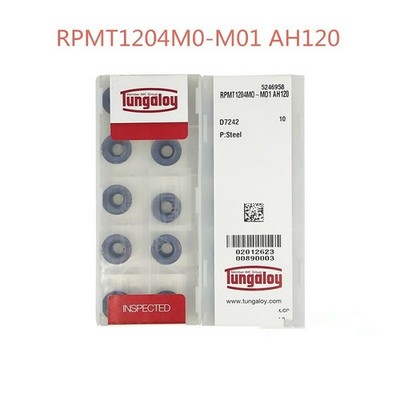 10Pcs /box NEW Tungaloy CNC Thread Mill Insert RPMT1204MO-M01 AH120 @zx