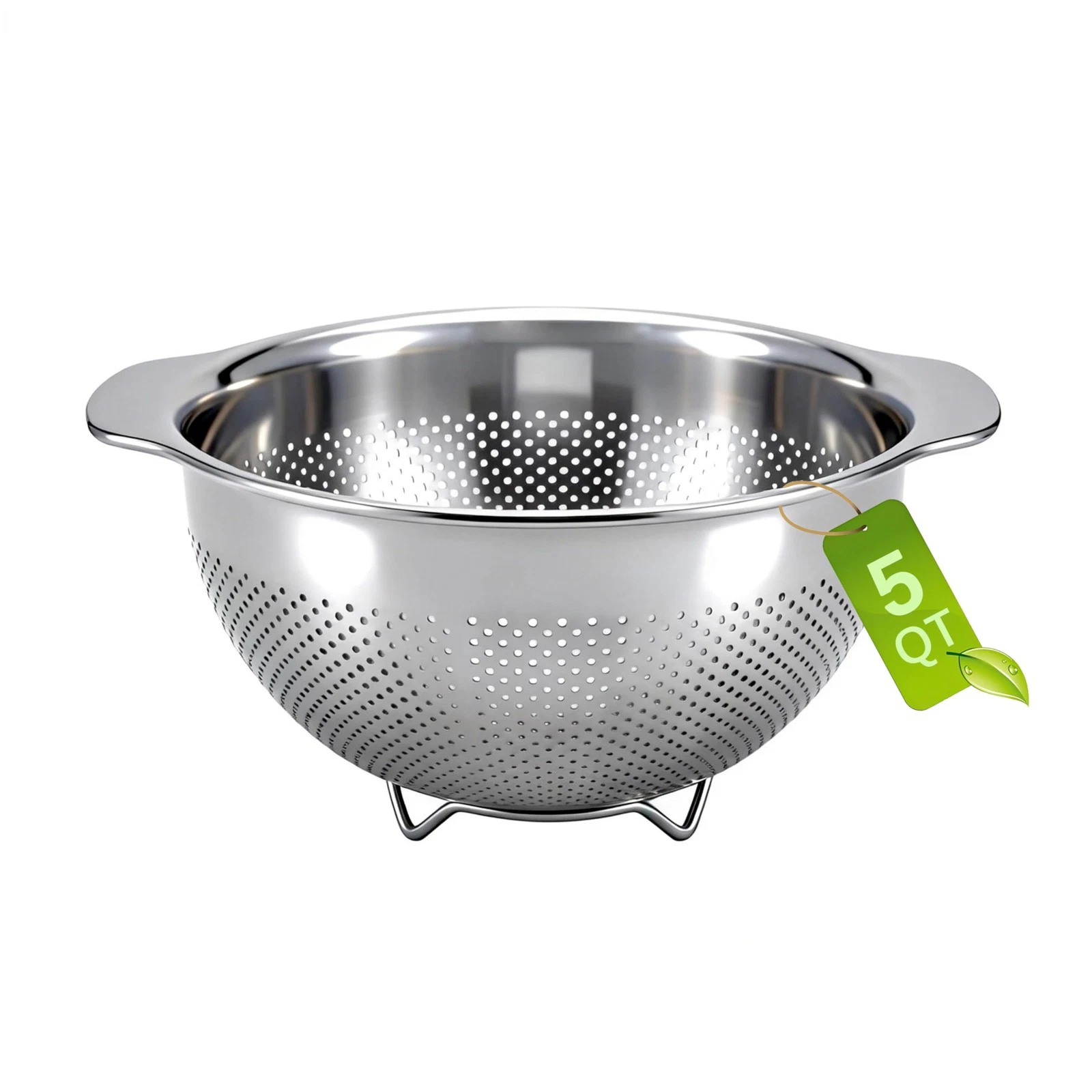 18/8 Stainless Steel Strainer and Colander for Kitchen, Large Strainers and C...