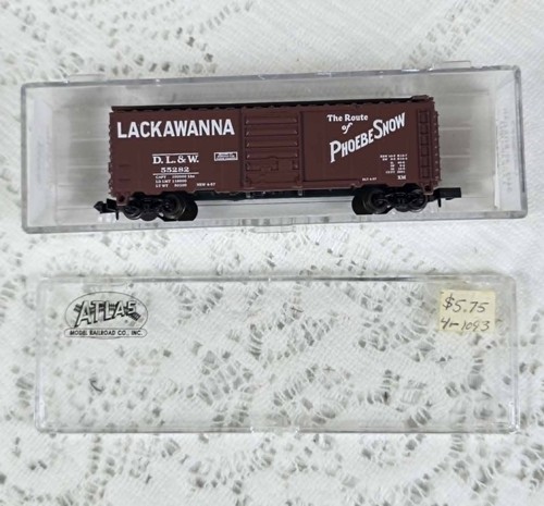 Atlas escala N 3443 D.L. & W. 40' Box Car Lackawanna Phoebe Snow Route en estuche | Condition: Used