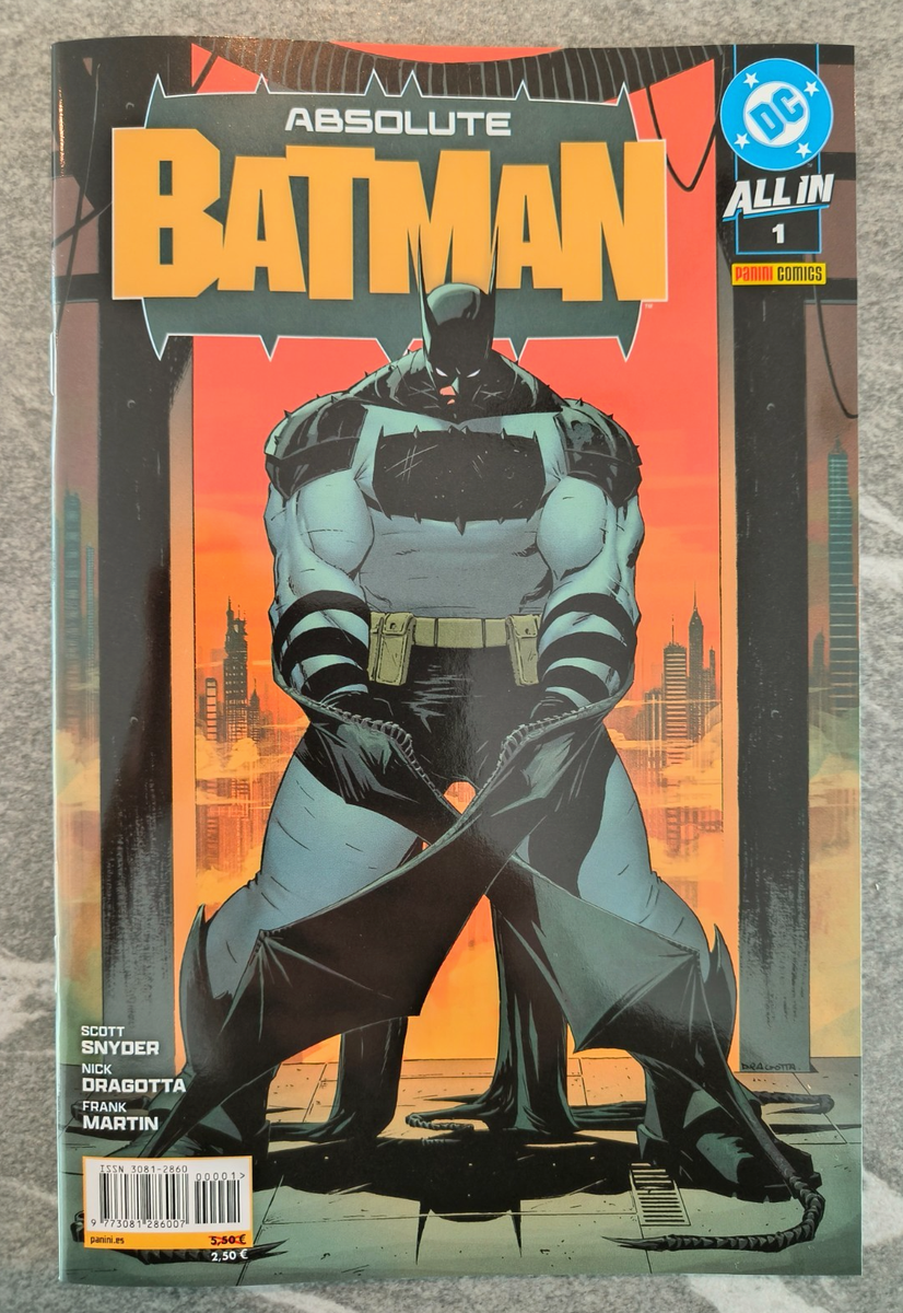 Absolute Batman 1 2025 NM 1st Panini Spain Variant Snyder Dragotta
