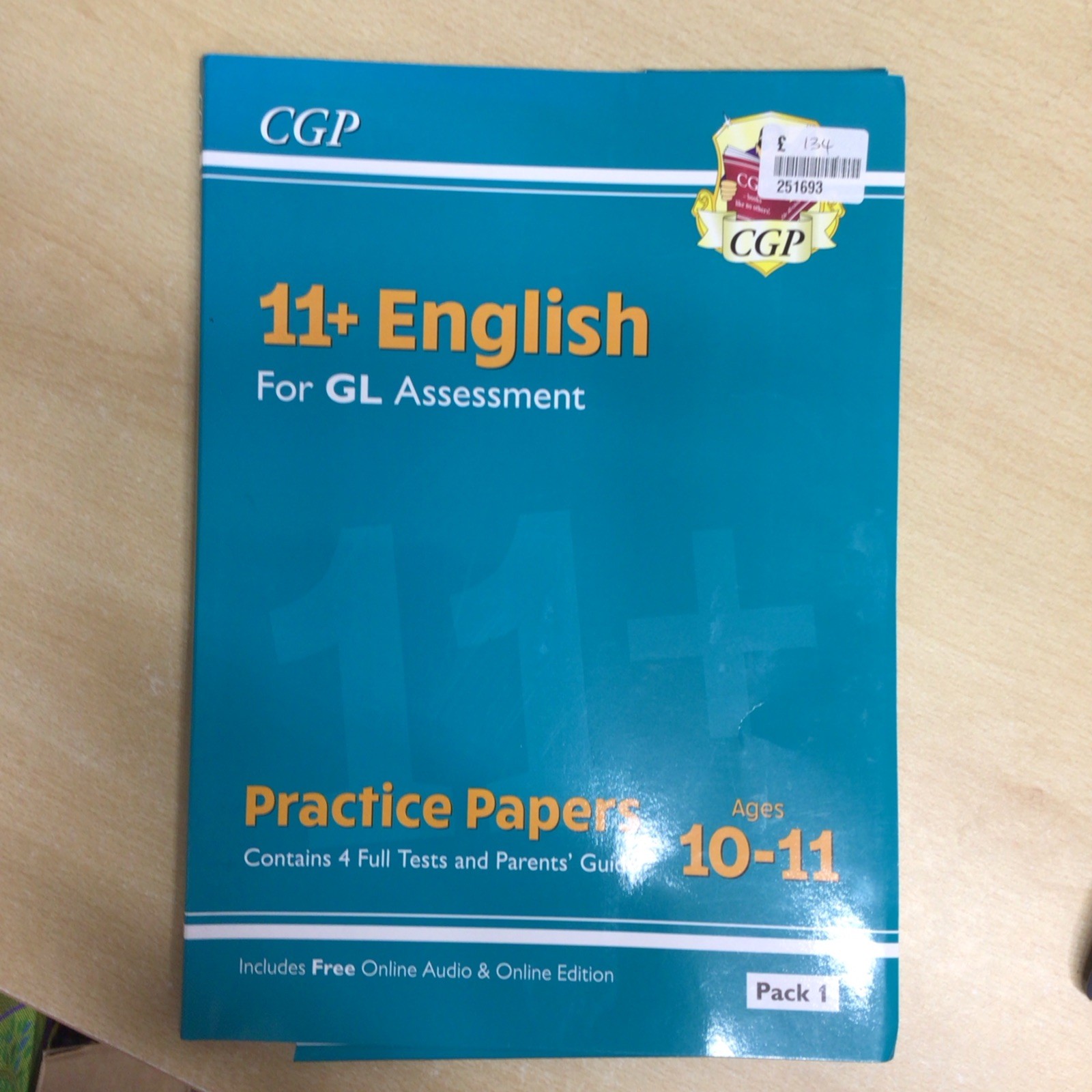 11 Plus GL Year 6 English Assessment Practice Papers Pack 1 Ages 10-11 Cgp