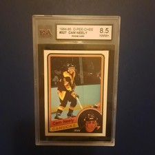 1984-85 O-Pee-Chee #327 Cam Neely **KSA NMM+ 8.5** Rookie Card. rookie card picture